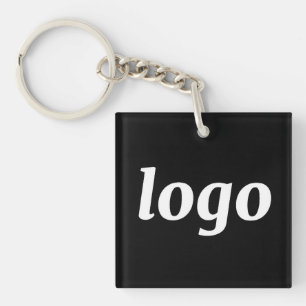 Simple Logo Branding Promotional Business Keychain