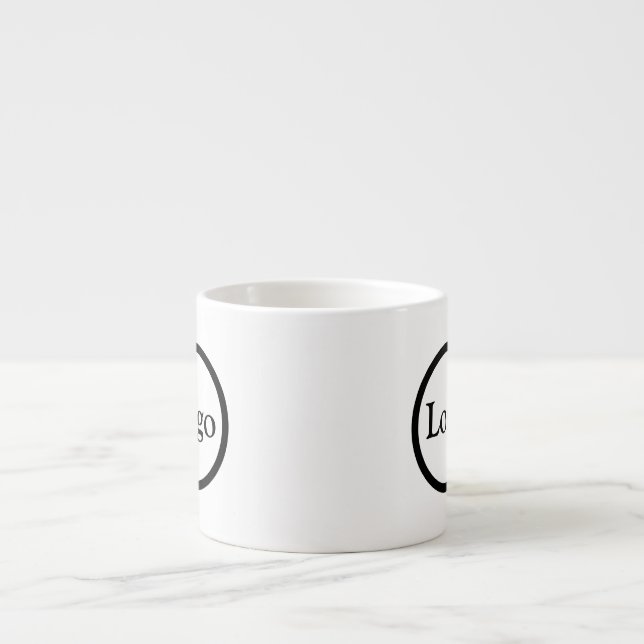Simple Logo Business Branding Promotional Espresso Cup (Front)