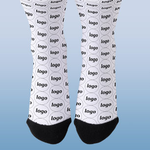 Simple Logo Business Pattern Promotional Socks