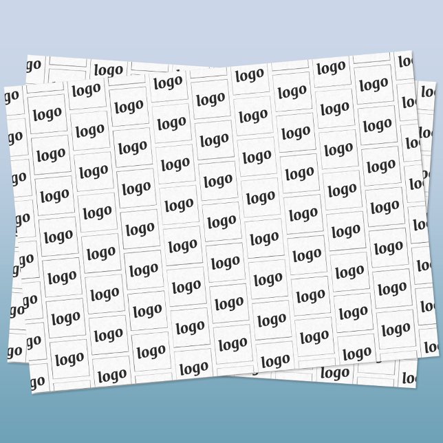 Simple Logo Business Pattern Tissue Paper (Logo pattern business promotional packaging tissue paper)