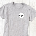 Simple Logo Crest Promotional Business T-Shirt<br><div class="desc">Simple logo crest promotional business t-shirt.  Replace the logo with your own to customize.  Wear them yourself,  give them to your employees and co-workers,  sell them to customers and clients or give them away as promotional material to inspire customer loyalty.</div>