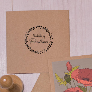 Simple Logo Handmade Rubber Stamp