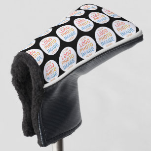 Simple Logo or Photo Repeating Pattern Golf Head Cover