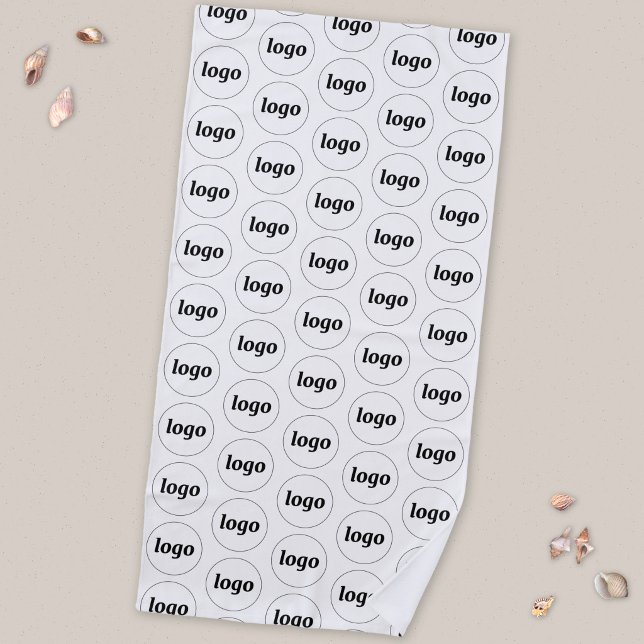 Simple Logo Pattern Business Promotional Beach Towel (Simple logo pattern business promotional beach towel)