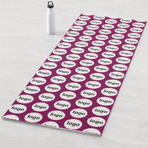 Simple Logo Pattern Business Promotional Wine Yoga Mat