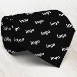 Simple Logo Pattern Business Tie<br><div class="desc">Simple logo pattern design business branding professional tie for your staff and employee uniforms,  or to promote your business at corporate events,  trade shows,  sales meetings and consultations.</div>