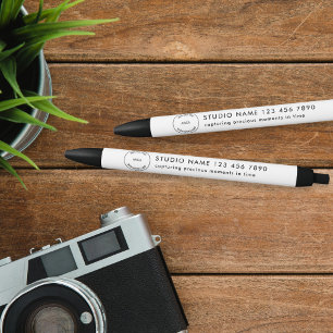 Simple Logo Photographer Studio Name Any Colour Black Ink Pen