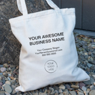 Simple Logo Promotional Bag, Business or Shop, Tote Bag