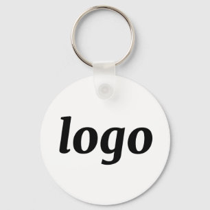 Simple Logo QR Code Business Branding Promotional Keychain