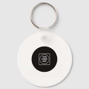 Simple Logo QR Code Business Promo Keychains