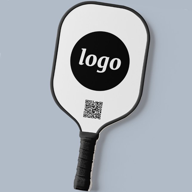 Simple Logo QR Code Business Promotional Pickleball Paddle (Logo and QR code business promotional pickleball paddle)