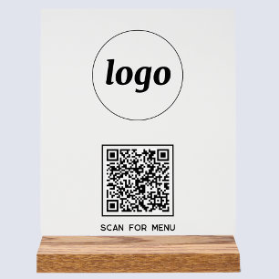 Simple Logo QR code Scan For Menu Business