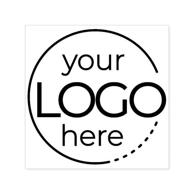 Simple Logo Return Address Label Self-inking Stamp (Design)