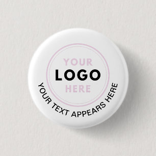 Simple Logo Text 1 Inch Round Button
