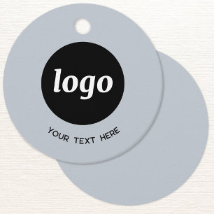 Simple Logo Text Business Powder Blue Price Tag