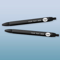 Simple Logo Text Business Promotional Black Ink Pe