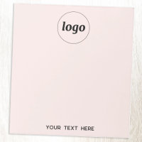 Simple Logo Text Business Promotional Blush Pink