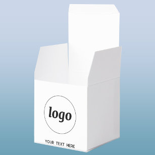 Simple Logo Text Promotional Business Packaging  Favor Box