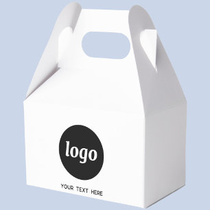 Simple Logo Text Promotional Business Packaging Favor Box