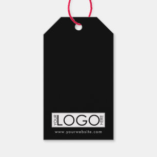 Simple Logo Website Clothing Tags With String Hole