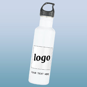 Simple Logo With Text Business 710 Ml Water Bottle