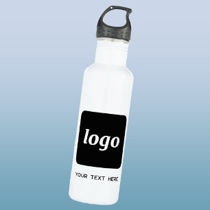 Simple Logo With Text Business 710 Ml Water Bottle