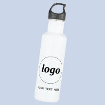Simple Logo With Text Business 710 Ml Water Bottle
