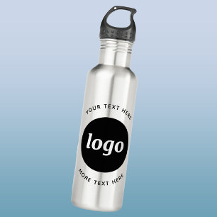 Simple Logo With Text Business 710 Ml Water Bottle