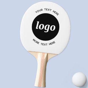 Simple Logo With Text Business Ping Pong Paddle