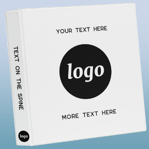 Simple Logo With Text Business Promotional Binder