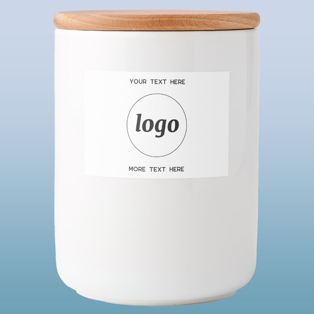 Simple Logo With Text Business Promotional Food Label (Custom logo with text business promotional food container label)