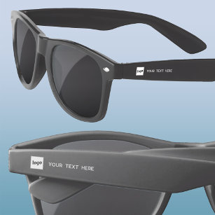 Simple Logo With Text Business Promotional Sunglasses