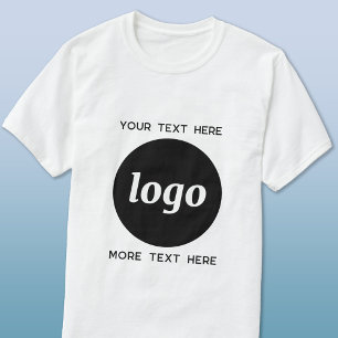 Simple Logo With Text Business Promotional T-Shirt