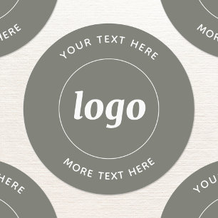 Simple Logo With Text Business Sage Green