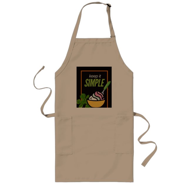 "Simple"  Long Apron (Front)