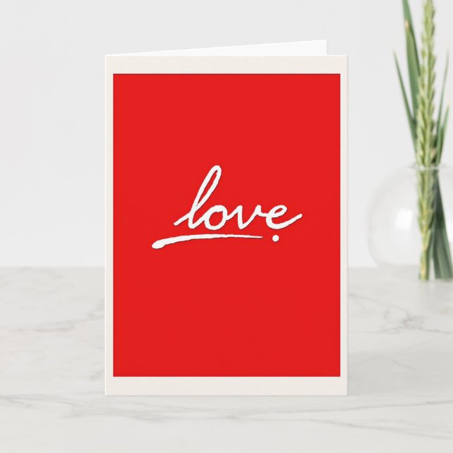 Simple Love Card (Front)