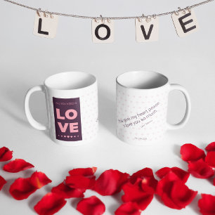 Simple love coffee mug