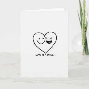 Simple Love Est Une Carte De Sourire