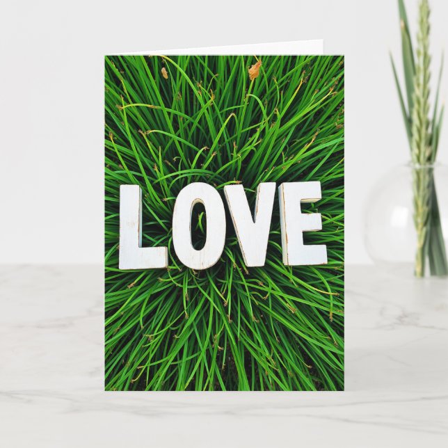 Simple Love Grass Card (Front)