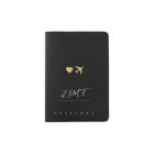 simple love heart + airplane, initials & name blk