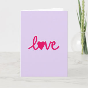 Simple Love Heart Layered Card