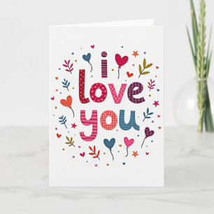 Simple Love Polka Dot Card