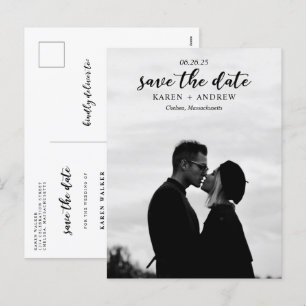 Simple Love Wedding Save the Date Holiday Postcard