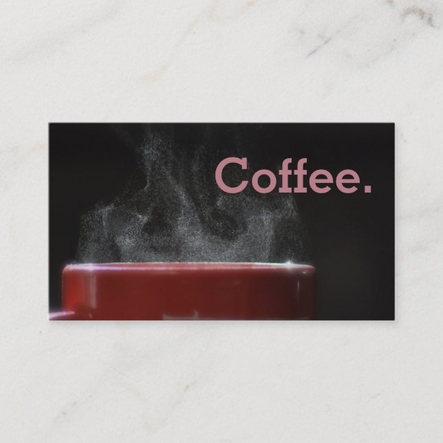 Simple Loyalty Cup Of Coffee Punch-Card (Front)