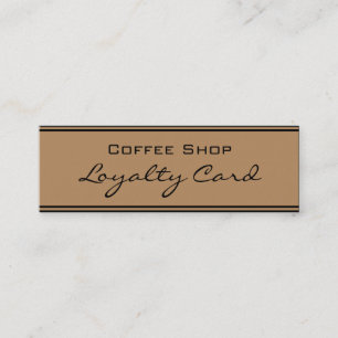 Simple Loyalty Gold Black Punch Card