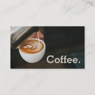 Simple Loyalty Pour Coffee Art Punch-Card