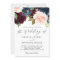 Simple Luxurious Burgundy Navy Floral Wedding