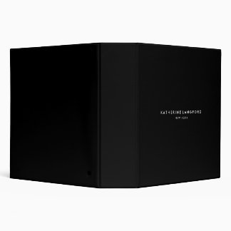 Simple Luxury Black & White Minimal Boutique Binder