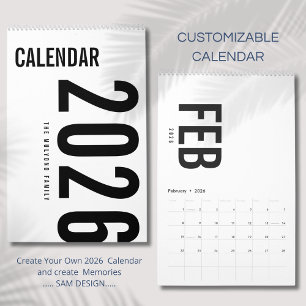 Simple Luxury Design Calendar