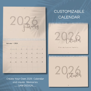 Simple Luxury Design Calendar